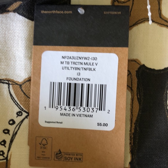 2020 North Face Traction Indoor outdoor slippers, Size 13 NWT Rare color scheme. - Picture 11 of 11